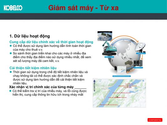 Hệ thống quản lý máy xúc Kobelco SK-10 từ xa
