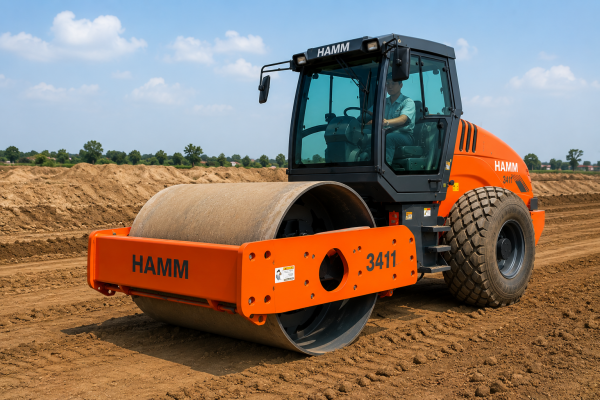 Lu Hamm 3411 thi công nền đường