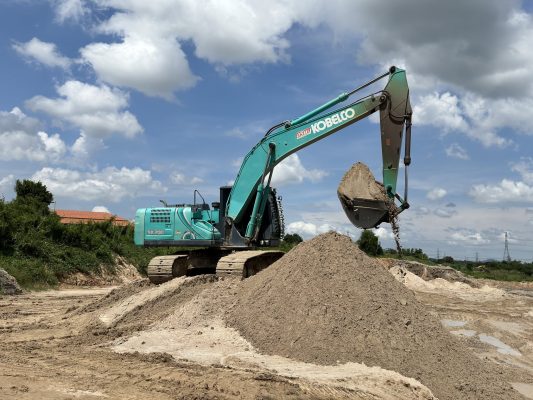 Kobelco SK200-10 máy mới làm việc thực tế